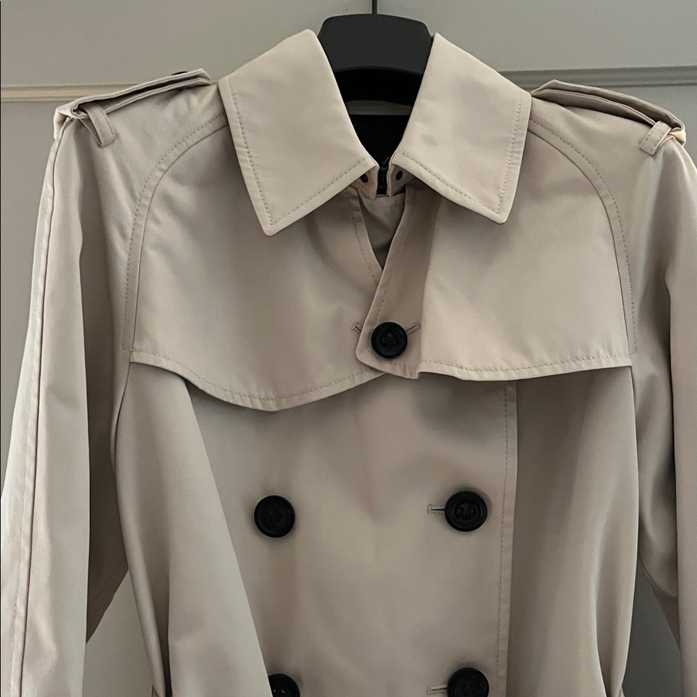 Coach | Solid short trench coat | Porcelain | Size S - Picture 5 of 15
